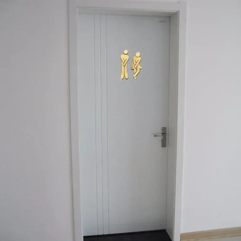 3D DIY Woman Man Toilet Door Sign Bathroom Restroom WC Door Sign For Toilet Door Sign Wall Sticker Decor Removable Logo 1 Pairs - Image 6