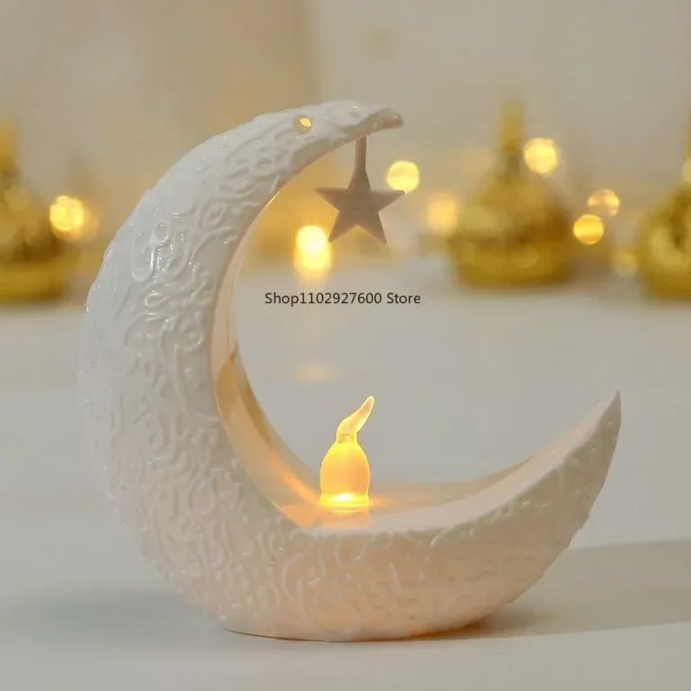 2025 Ramadan Decoration Star Moon LED Candlestick Lamp for Ramadan Kareem Islamic Muslim Home Decor Lamp Eid Mubarak Party Gifts - Image 3