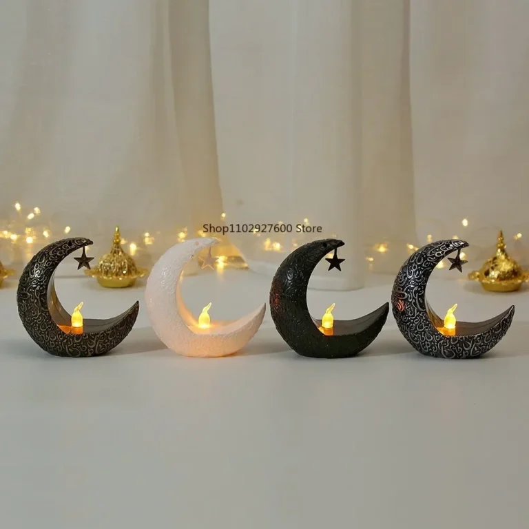 2025 Ramadan Decoration Star Moon LED Candlestick Lamp for Ramadan Kareem Islamic Muslim Home Decor Lamp Eid Mubarak Party Gifts - Image 6