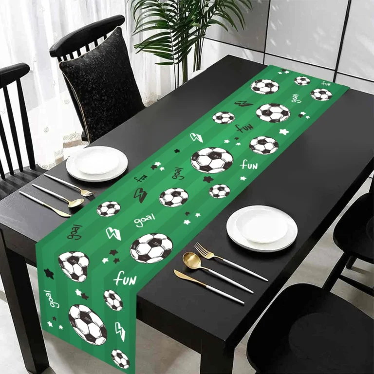 180×35cm Soccer Table Runner Decors Polyester Football Tablecover Soccer Birthday Party Decorations Sport Theme Decor - Image 2