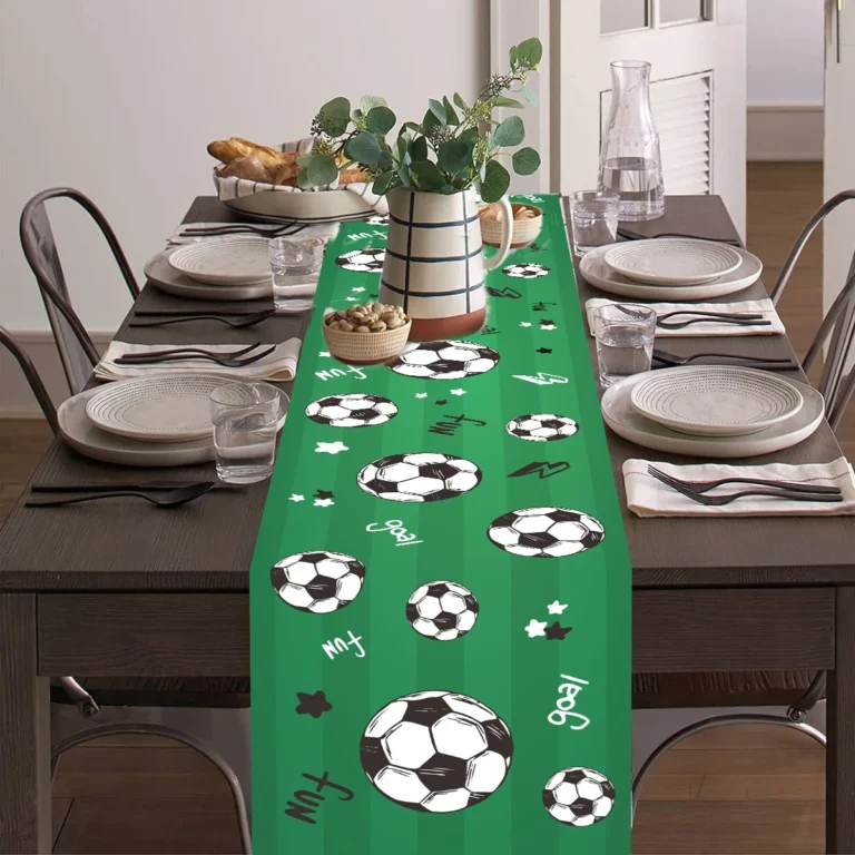 180×35cm Soccer Table Runner Decors Polyester Football Tablecover Soccer Birthday Party Decorations Sport Theme Decor - Image 3