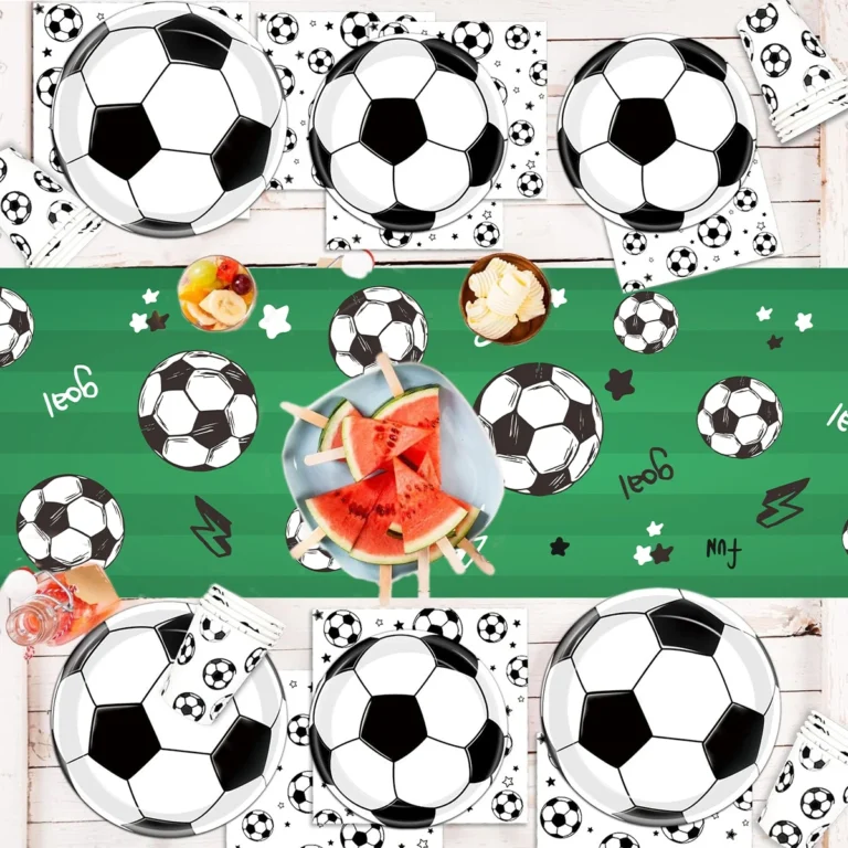 180×35cm Soccer Table Runner Decors Polyester Football Tablecover Soccer Birthday Party Decorations Sport Theme Decor - Image 5