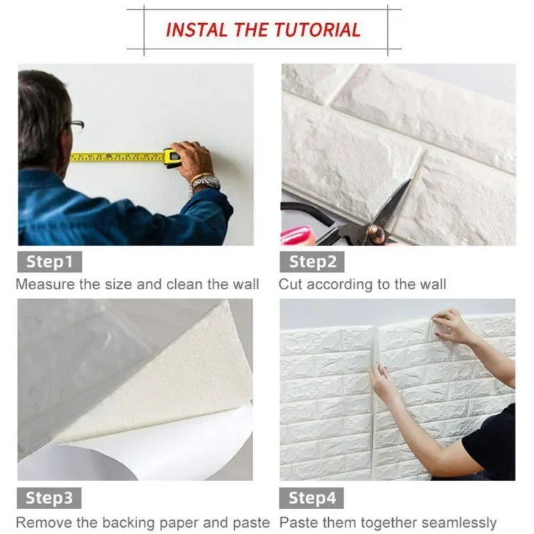 3D Brick Pattern 70cm*5m Wall Sticker Self-Adhesive Panel Waterproof Living Room Wallpaper Home Decoration Luxury Home Decor Pvc - Image 3