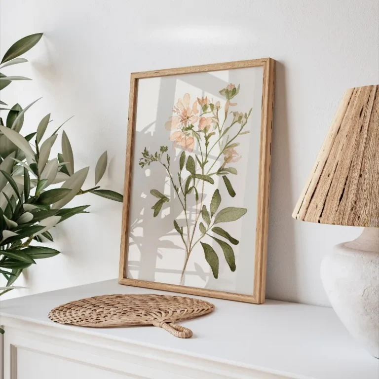 Minimalist Boho Retro Flowers Wildflower Floral Botanical Art Poster Canvas Painting Wall Prints Picture Living Room Home Decor - Image 2