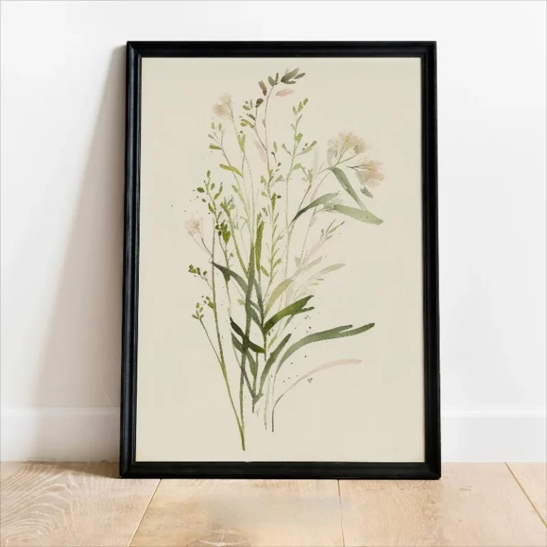 Minimalist Boho Retro Flowers Wildflower Floral Botanical Art Poster Canvas Painting Wall Prints Picture Living Room Home Decor - Image 4