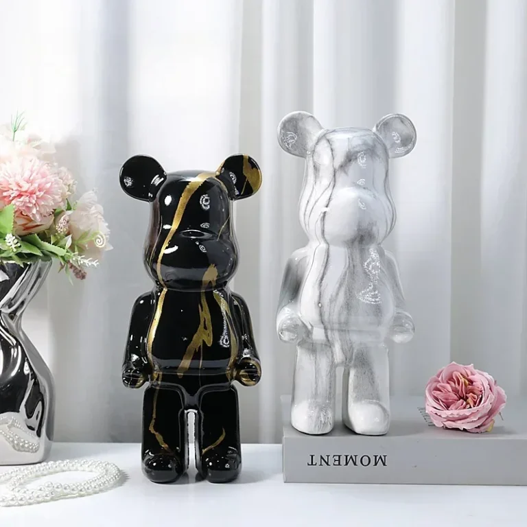Aesthetic Bear Figure Resin Nordic Bear Statue Figurine Sculpture Luxury Livingroom Decoration Home Ornament Desk Accessories - Image 4