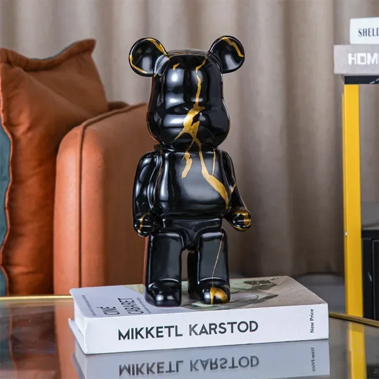Aesthetic Bear Figure Resin Nordic Bear Statue Figurine Sculpture Luxury Livingroom Decoration Home Ornament Desk Accessories - Image 5