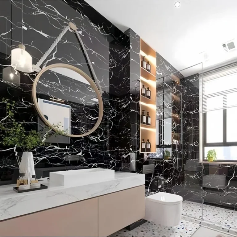 3/8/15pcs Black Faux Ceramic Tile, Waterproof Self-Adhesive Wall Sticker For Home Renovation, Room Decor, Kitchen - Image 2