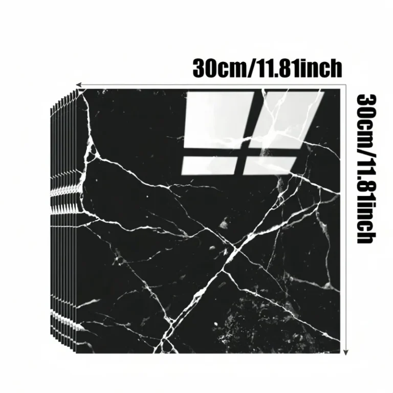 3/8/15pcs Black Faux Ceramic Tile, Waterproof Self-Adhesive Wall Sticker For Home Renovation, Room Decor, Kitchen - Image 5