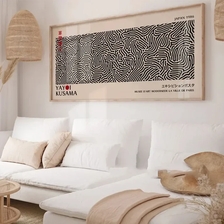 Japanese Yayoi Kusama Gallery Modern Wabi Sabi Yayoi Kusama Art Posters Canvas Painting Wall Prints Pictures for Room Home Decor - Image 2