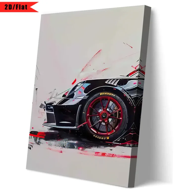 Fashionable Popular Super Sports Car GT3 RS Graffiti Wall Art, HD Canvas Print Poster, Home, Living Room, Room Decoration - Image 6