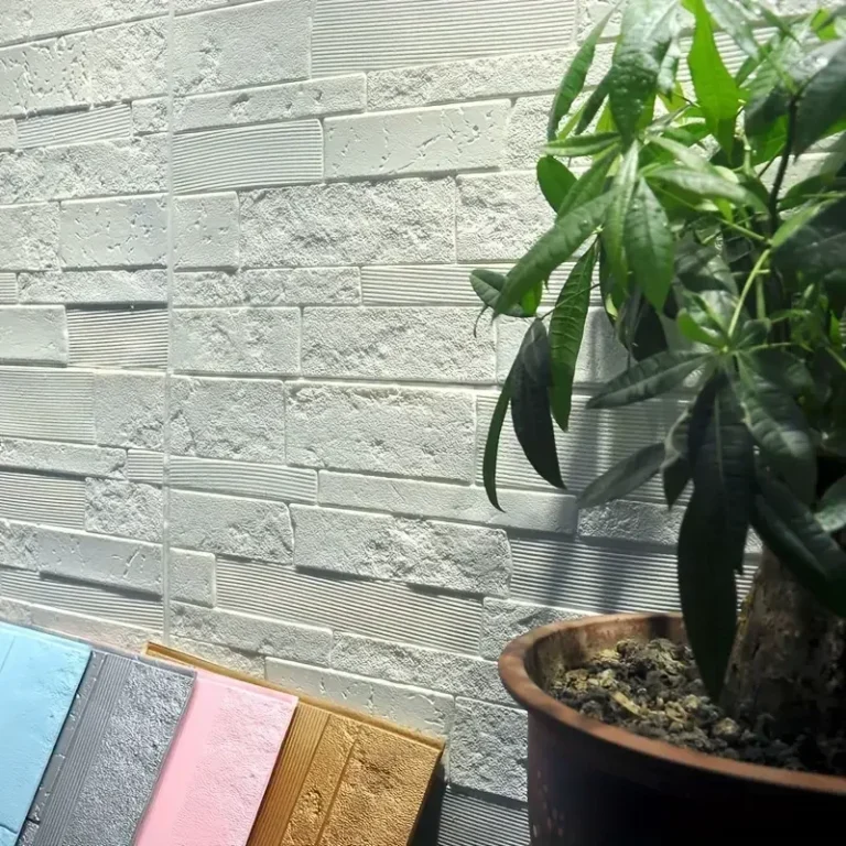 5-15pcs 35cm x 35cm 3D Self-adhesive Solid Color Wall Sticker Waterproof DIY Living room  Background Brick Pattern Home Decor ﻿ - Image 2