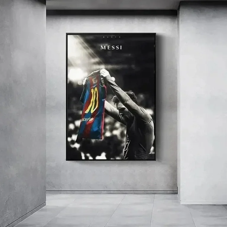 Classic Vintage Wall Art Football Star Lionel Messi HD Canvas Printed Poster Home Living Room Club Decoration Collection Gift - Image 3