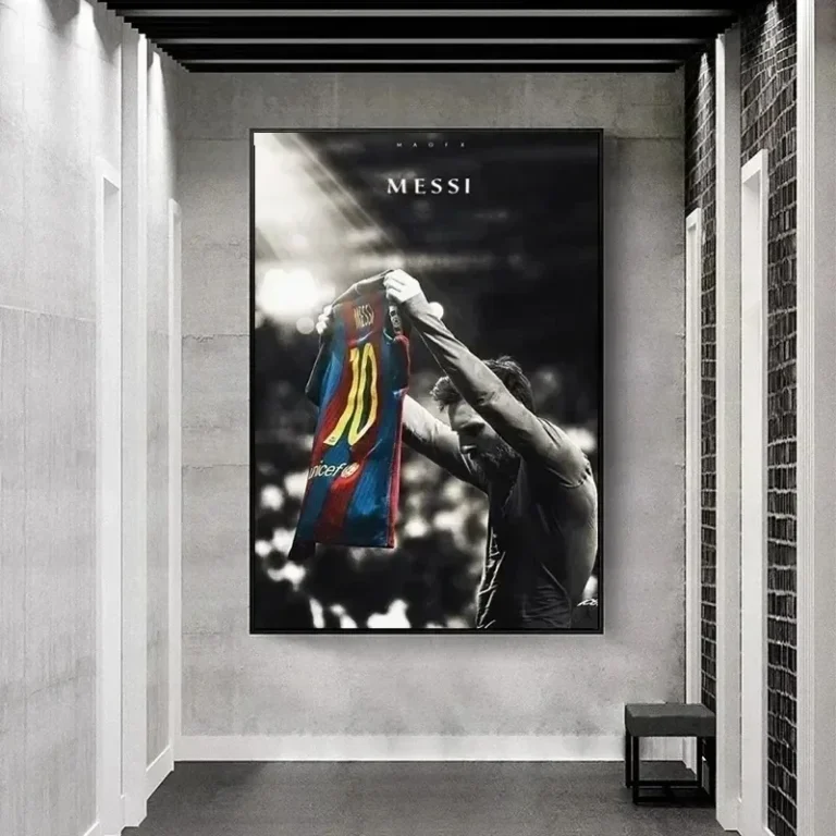 Classic Vintage Wall Art Football Star Lionel Messi HD Canvas Printed Poster Home Living Room Club Decoration Collection Gift - Image 5
