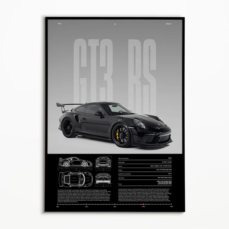Black & White Famous Cars Posters Classic Car Photography Print Man Cave Canvas Painting Wall Art Pictures for Home Decoration - Image 3
