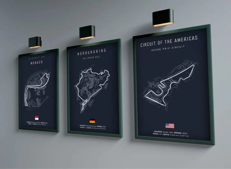 F1 Imola Monaco Track Circuit Canvas Painting Formula 1 Wall Art Nordic Poster Aesthetic Motorsport Race Picture for Home Decor - Image 3