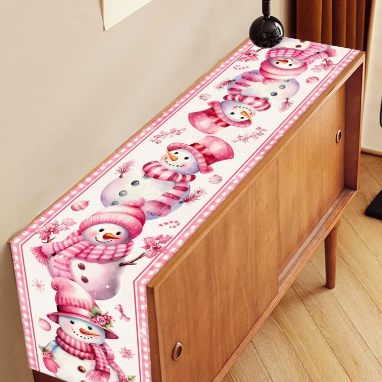 Christmas Linen Table Runners Xmas Dresser Scarf Decor for Home Kitchen Dining Table Cover Christmas Decorations 2025 Navidad - Image 5