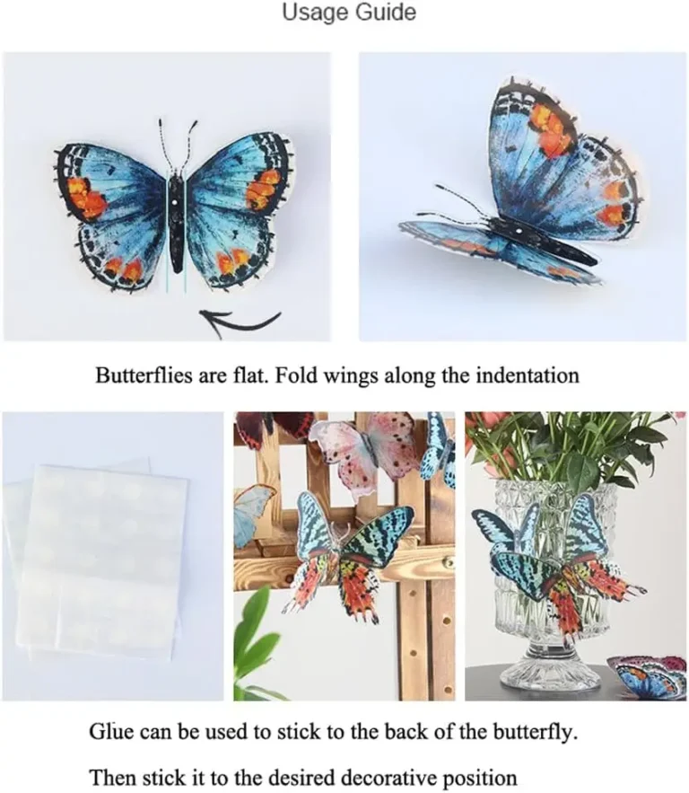 24/36Pcs Watercolor Butterfly 3D Wall Stickers Butterflies Room Home Decoration Self-adhesive Mural For Wedding DIY Decor Decals - Image 3