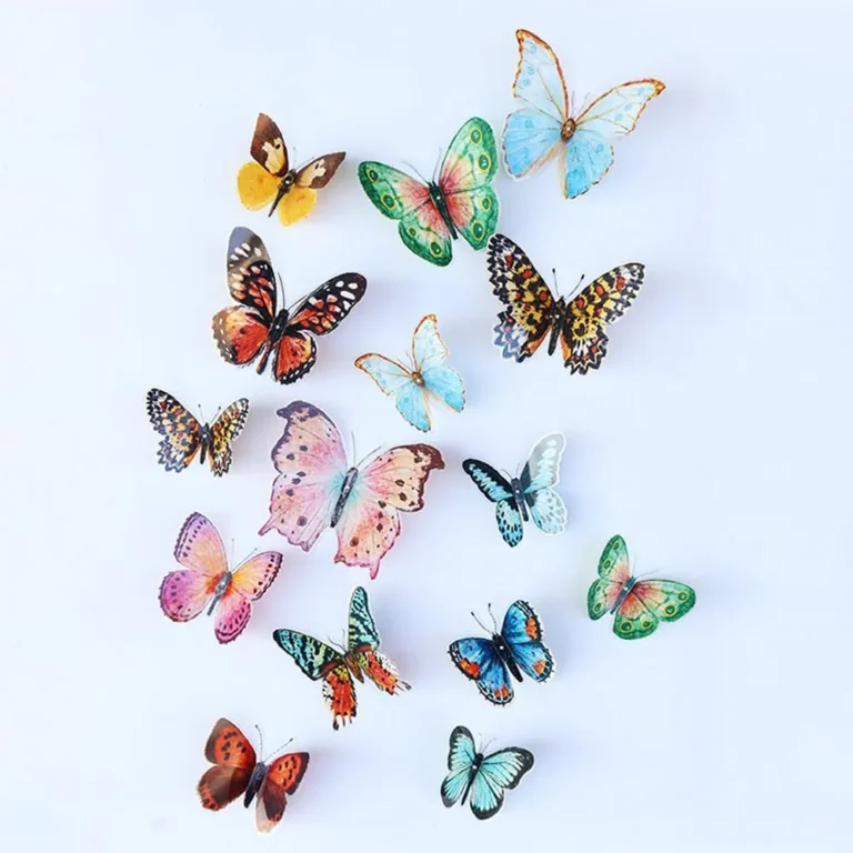 24/36Pcs Watercolor Butterfly 3D Wall Stickers Butterflies Room Home Decoration Self-adhesive Mural For Wedding DIY Decor Decals - Image 4