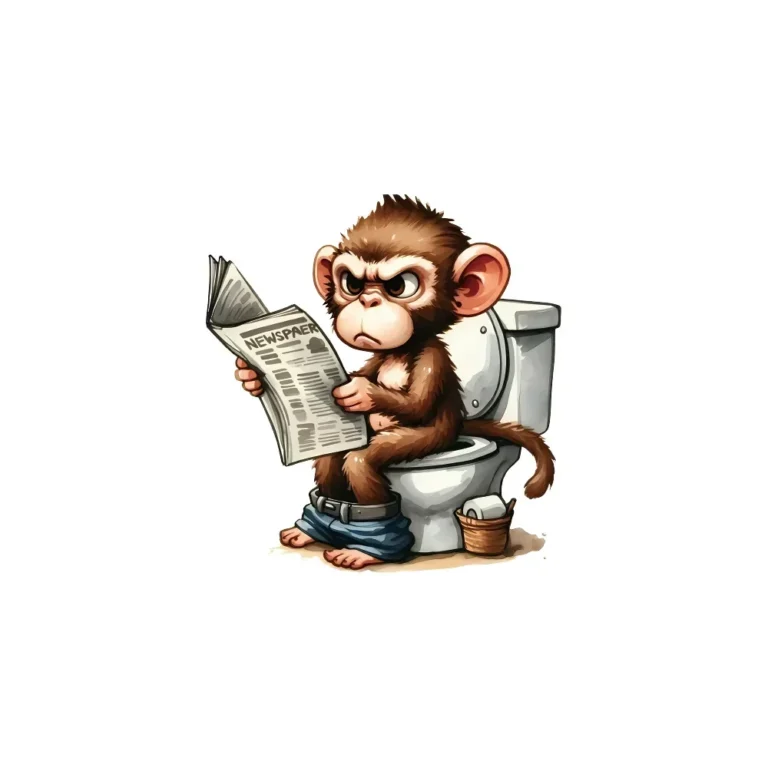 20cm Cartoon Monkey Sitting on The Toilet Reading A Newspaper Stickers Toilet Lid Decal Toilet Home Decoration for Bathroom - Image 6