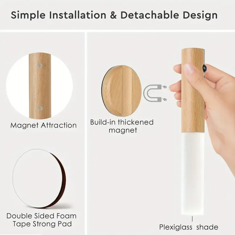 Smart Motion Sensor Night Light LED Rechargeable Magnetic Wall Lamp Portable for Hallway Bedroom Stairs Bathroom Cabinets Decor - Image 6