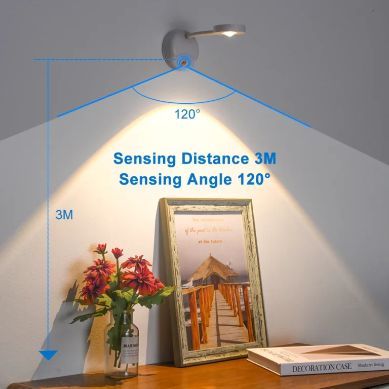 Wall Lamp Rechargeable Intelligent Human Sensing Wireless Night Light Dimmable LED Spotlights for Decoration Painting Lighting - Image 2