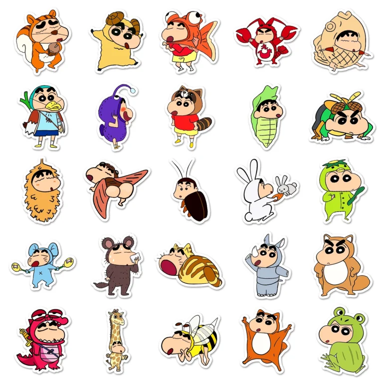50Pcs MINISO Xiaoxin Series Cartoon Cute Waterproof Sticker Skateboarding Snowboard Retro Vinyl home decal Sticker - Image 3