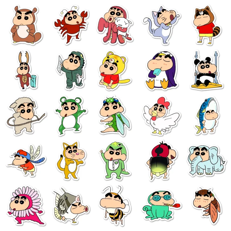 50Pcs MINISO Xiaoxin Series Cartoon Cute Waterproof Sticker Skateboarding Snowboard Retro Vinyl home decal Sticker - Image 4