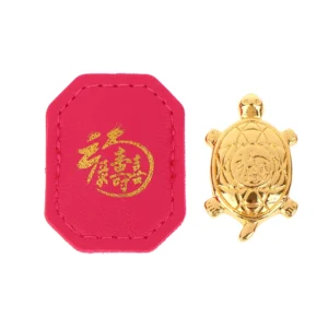 Feng Shui Money Turtle Temple Lucky Wealth Mini Golden Tortoise Guarding Praying Home Decor Lucky Gift Miserly Turtle