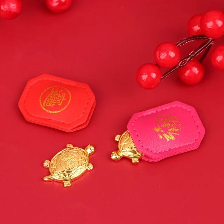 Feng Shui Money Turtle Temple Lucky Wealth Mini Golden Tortoise Guarding Praying Home Decor Lucky Gift Miserly Turtle - Image 2
