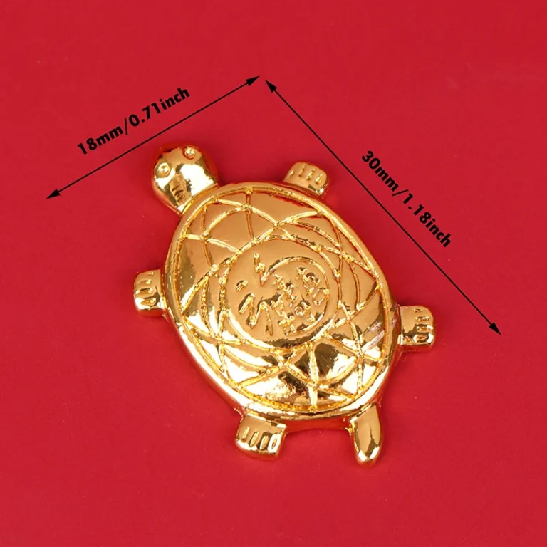 Feng Shui Money Turtle Temple Lucky Wealth Mini Golden Tortoise Guarding Praying Home Decor Lucky Gift Miserly Turtle - Image 5