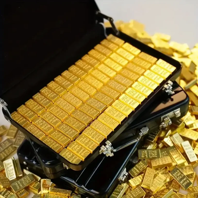 Mini Gold Replica - 24K Gold-Plated Alloy Collectible, Decorative Display Model for Home/Office, Investment Prop Gift (Reali - Image 4