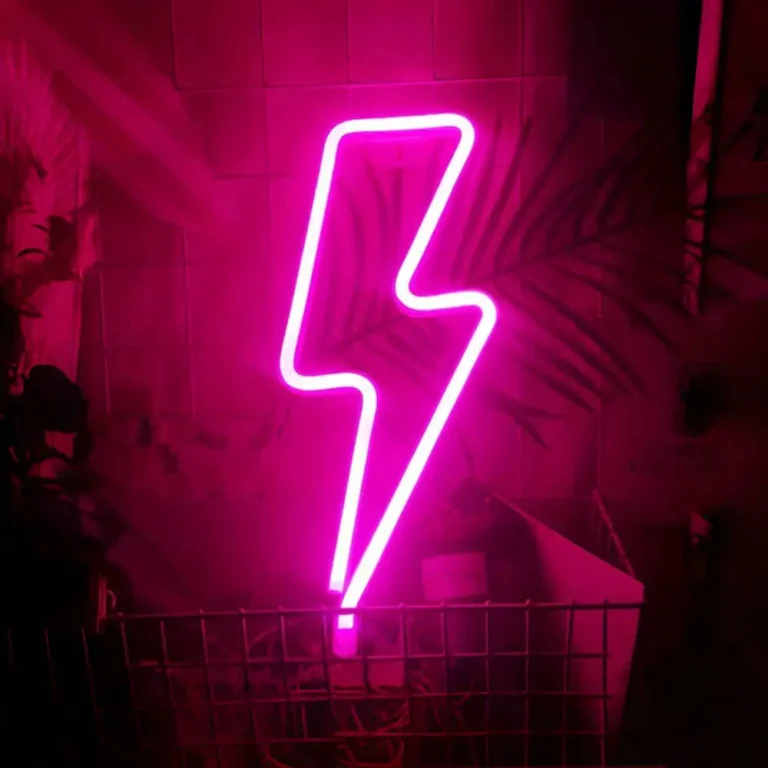1pc Lightning Shape Neon Sign, USB/Battery Powered Room Decoration, For Bedroom Gaming Room Living Room Office Wall Light - Image 2