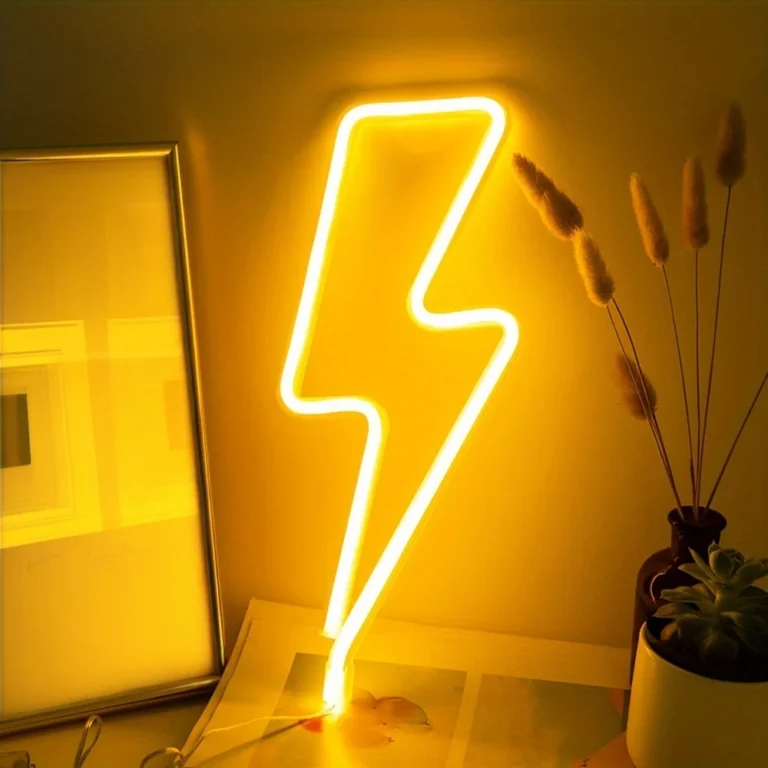 1pc Lightning Shape Neon Sign, USB/Battery Powered Room Decoration, For Bedroom Gaming Room Living Room Office Wall Light - Image 3