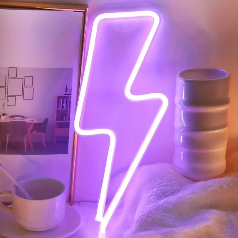 1pc Lightning Shape Neon Sign, USB/Battery Powered Room Decoration, For Bedroom Gaming Room Living Room Office Wall Light - Image 4