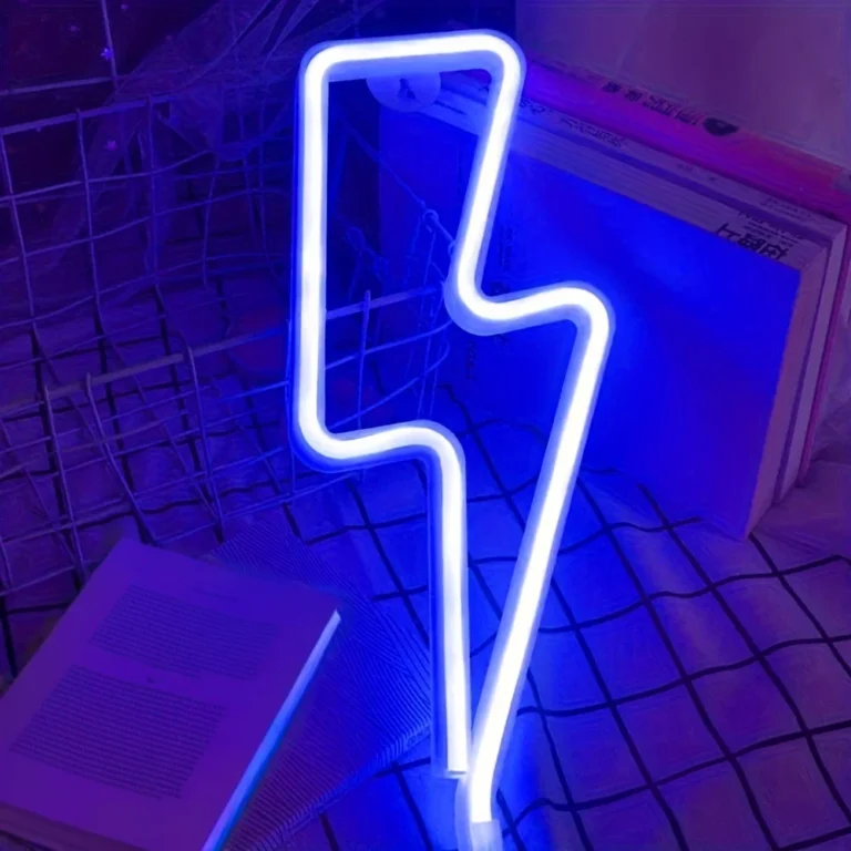 1pc Lightning Shape Neon Sign, USB/Battery Powered Room Decoration, For Bedroom Gaming Room Living Room Office Wall Light - Image 5