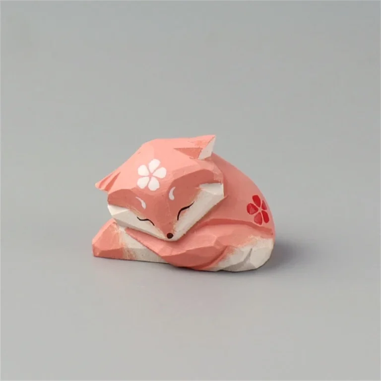 Wooden Animal Figurine Hand Carved Ornament Decoration Crafts - Image 2