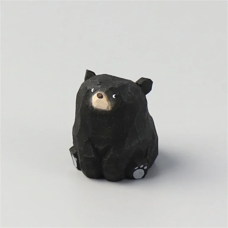 Wooden Animal Figurine Hand Carved Ornament Decoration Crafts - Image 3