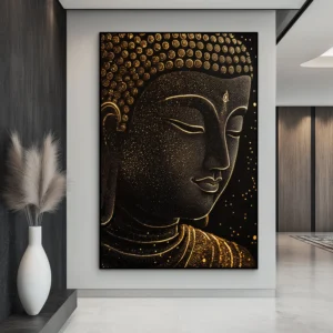 Buddha Modern Art Canvas Painting Poster Buddha Mural Art Print Large Size Wall Decor Zen Abstract Mural Home Decor