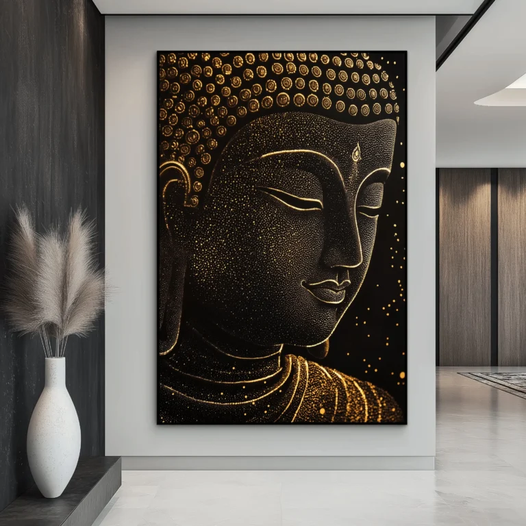 Buddha Modern Art Canvas Painting Poster Buddha Mural Art Print Large Size Wall Decor Zen Abstract Mural Home Decor