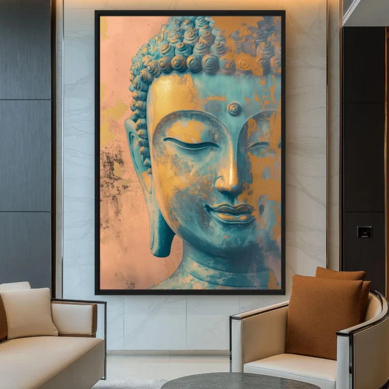 Buddha Modern Art Canvas Painting Poster Buddha Mural Art Print Large Size Wall Decor Zen Abstract Mural Home Decor - Image 2