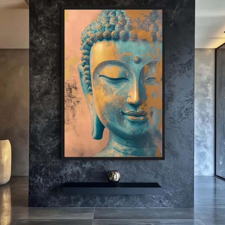 Buddha Modern Art Canvas Painting Poster Buddha Mural Art Print Large Size Wall Decor Zen Abstract Mural Home Decor - Image 4