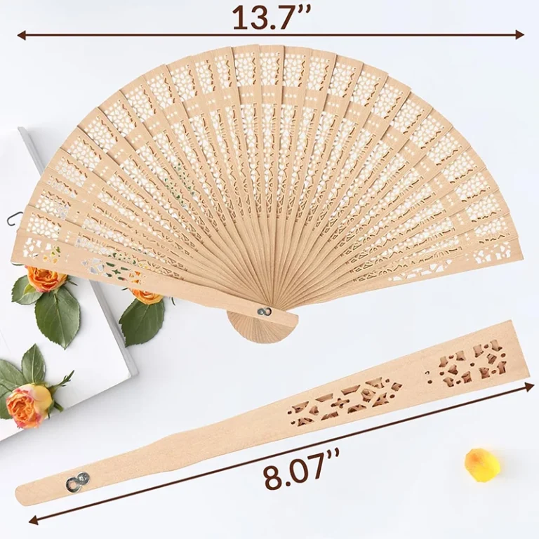20/60PCS Customized Personalized Wood Folding Hand Wedding Fans Personality bride Fans Gifts For GuestBirthday Baby Party Favor - Image 3