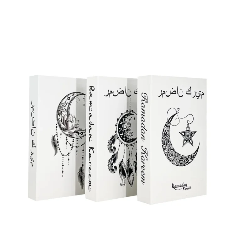Muslim White Fake Books Home Decor Simulation Coffee Table Decorative Book Living Room Decoration Additional Shooting Props - Image 3