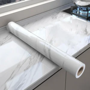55cm Marble Self Adhesive Wallpaper Vinyl Contact paper PVC Waterproof Wall Stickers For Livingroom Kitchen Home Decor Film  ﻿