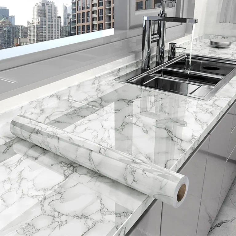 55cm Marble Self Adhesive Wallpaper Vinyl Contact paper PVC Waterproof Wall Stickers For Livingroom Kitchen Home Decor Film  ﻿ - Image 3