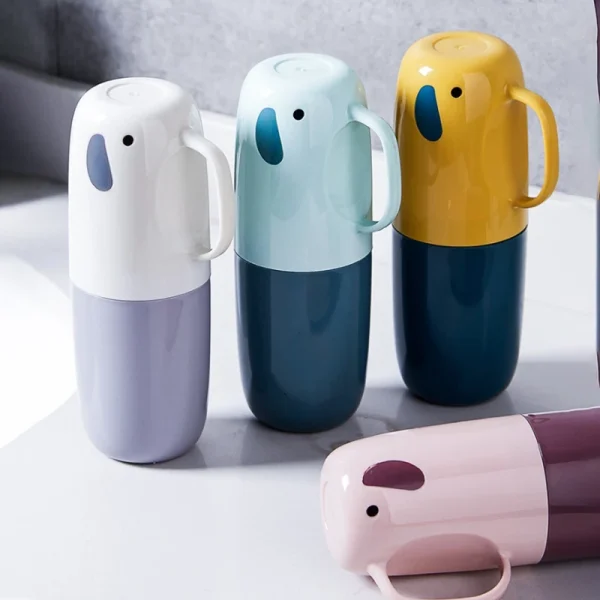 Toothbrush Toothpaste Holder Toiletries Storage Case Box Mouthwash Cup Portable For Travel Outdoor Camping Bathroom Accessories 2