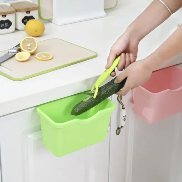 Wall Mounted Waste Bin Hanging Trash Bin for Kitchens Cabinet Door Kitchen Waste Bin Garbage Cans Counter Bins Trash Can Kitchen 3