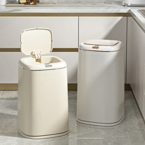 35/40L Smart Sensor Trash Can Large Capacity Induction Trash Bin Electric Touchless Wastebasket For Kitchen Bathroom 3