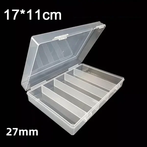Home Storage Organization 27/30MM Clear Round Coin Cases Capsules Container Holder Storage Box Plastic For Storing Coins Bins 5